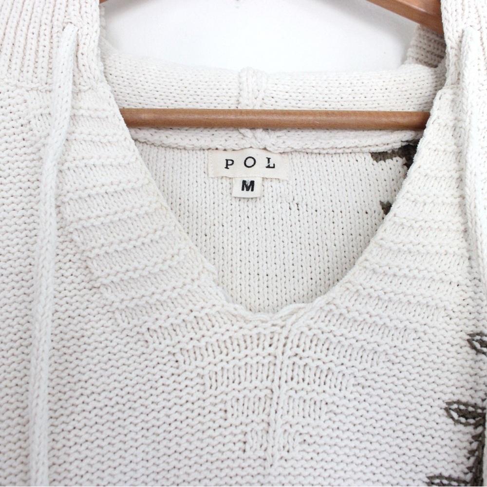 Pol Patchwork Hooded Pullover Sweater - image 5